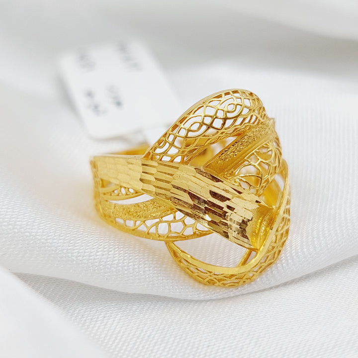 21K Gold Clamp Ring by Saeed Jewelry - Image 3