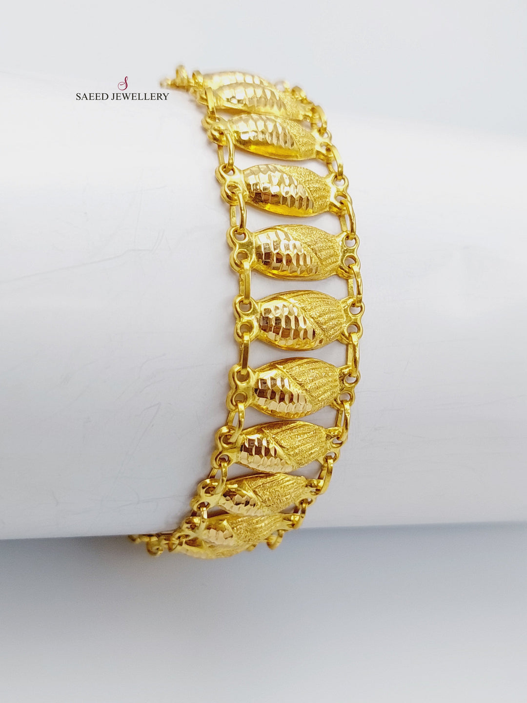 21K Gold Clasic Bracelet by Saeed Jewelry - Image 2