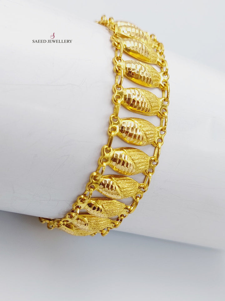 21K Gold Clasic Bracelet by Saeed Jewelry - Image 3