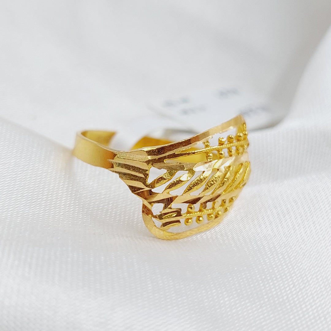 21K Gold Classic Ring by Saeed Jewelry - Image 5