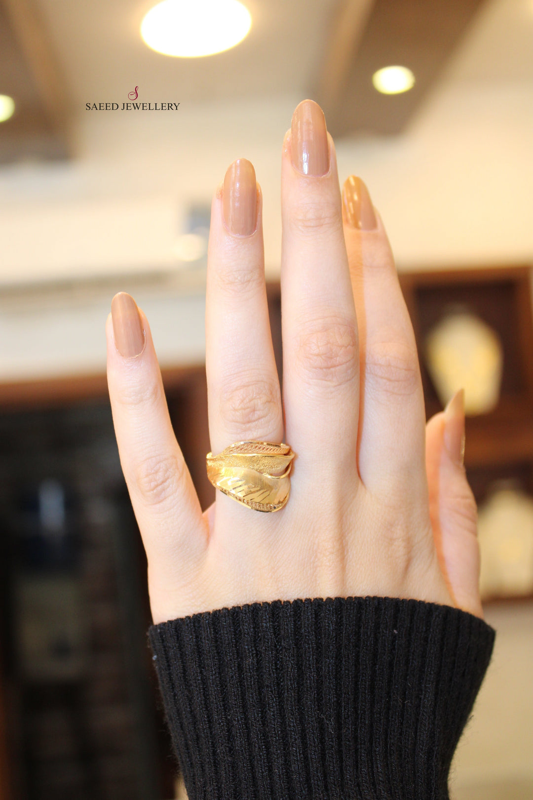 21K Gold Classic Ring by Saeed Jewelry - Image 2