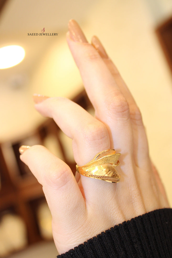 21K Gold Classic Ring by Saeed Jewelry - Image 4