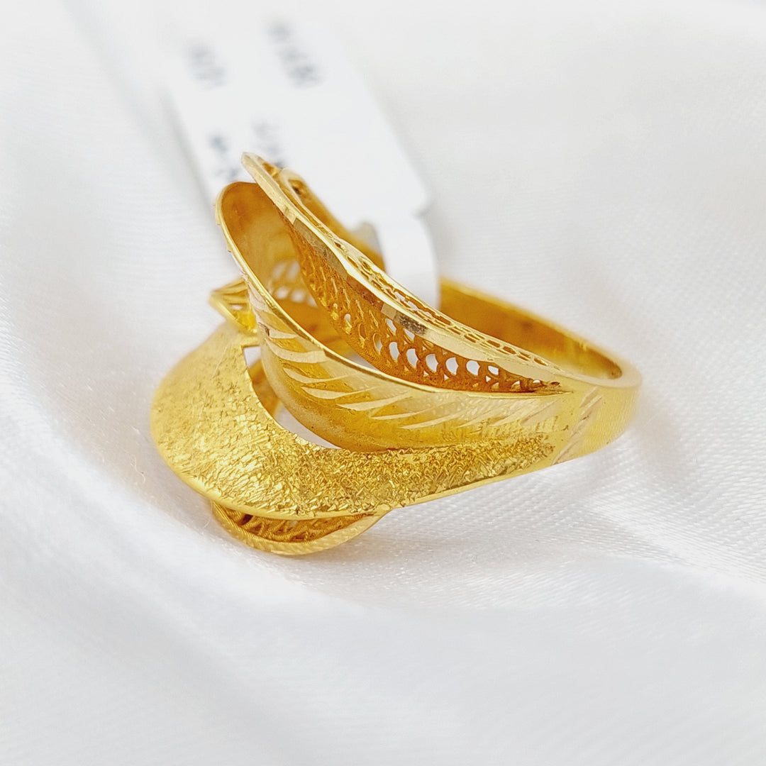 21K Gold Classic Ring by Saeed Jewelry - Image 7