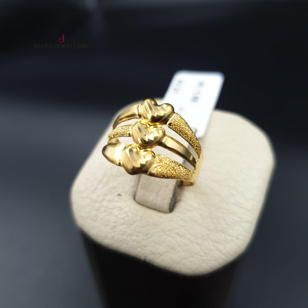 21K Gold Classic Ring by Saeed Jewelry - Image 3