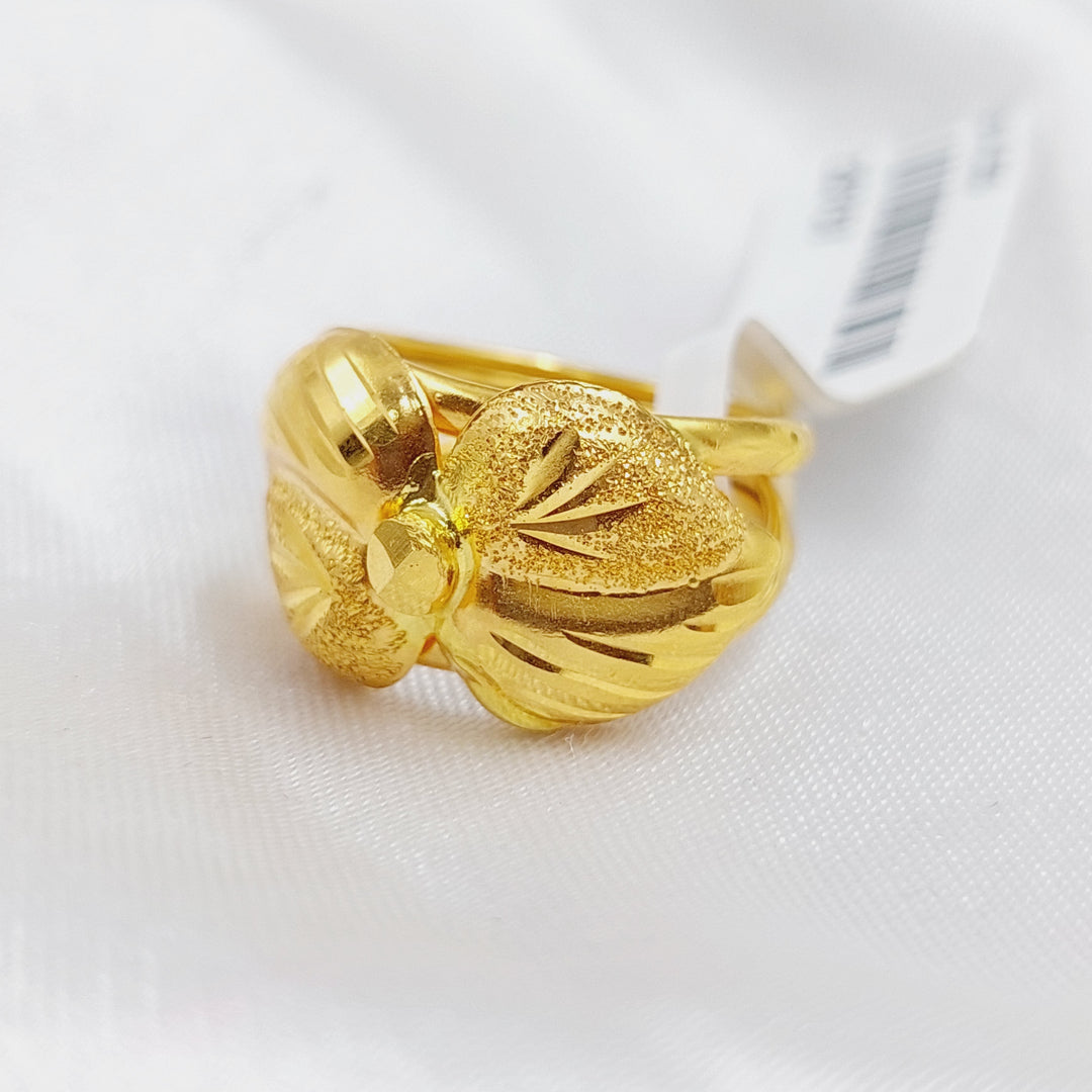 21K Gold Classic Ring by Saeed Jewelry - Image 3