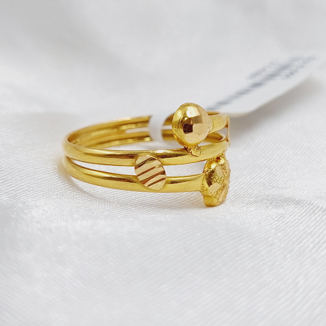 21K Gold Classic Ring by Saeed Jewelry - Image 6