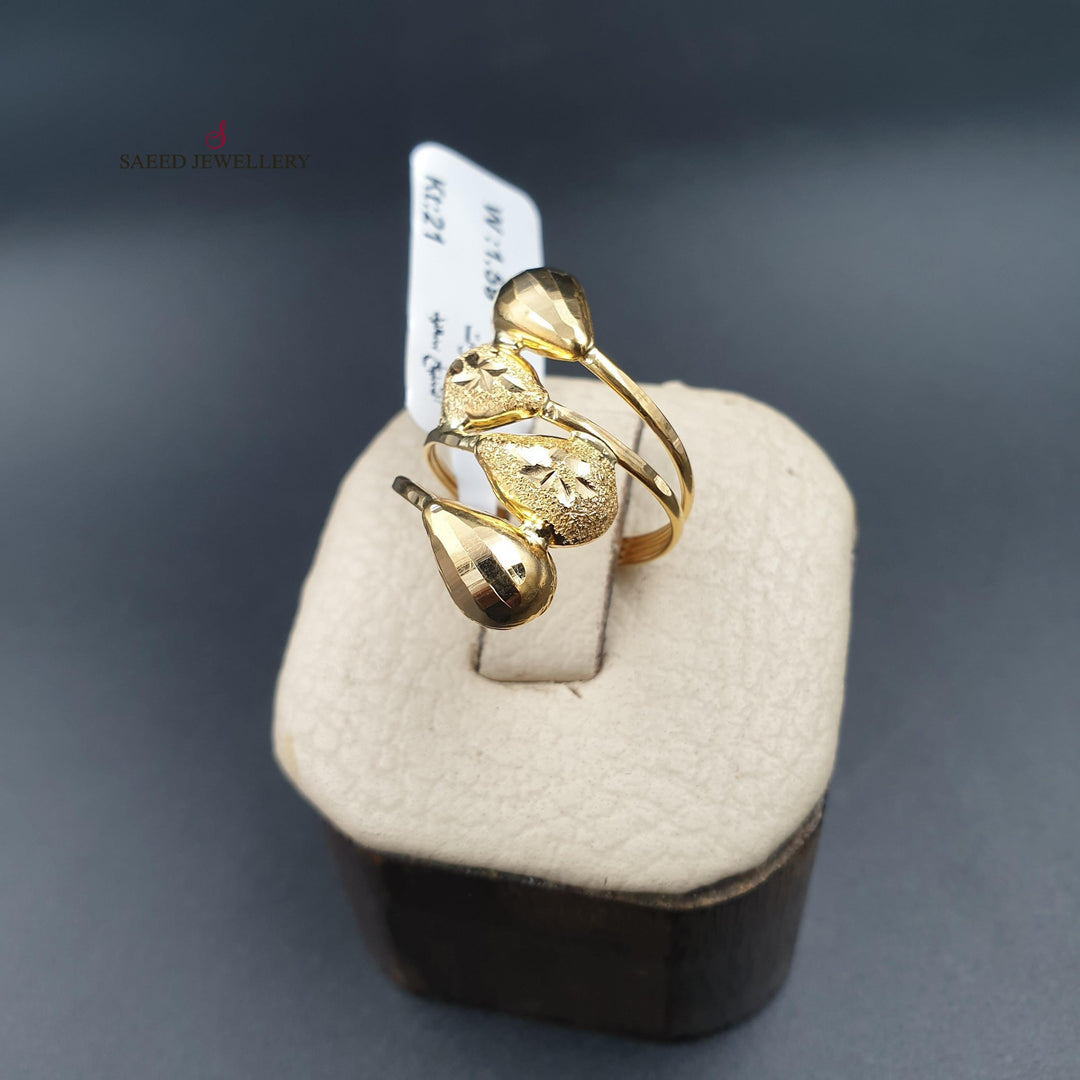 21K Gold Classic Ring by Saeed Jewelry - Image 12