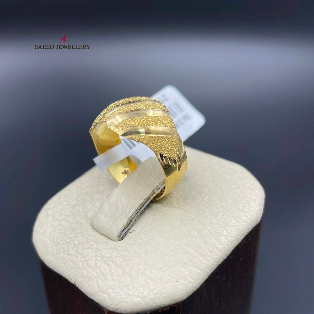 21K Gold Classic Ring by Saeed Jewelry - Image 3