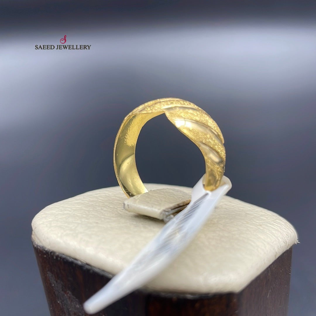 21K Gold Classic Ring by Saeed Jewelry - Image 13