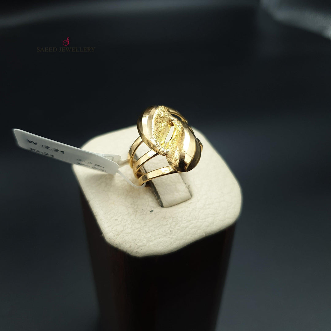 21K Gold Classic Ring by Saeed Jewelry - Image 5