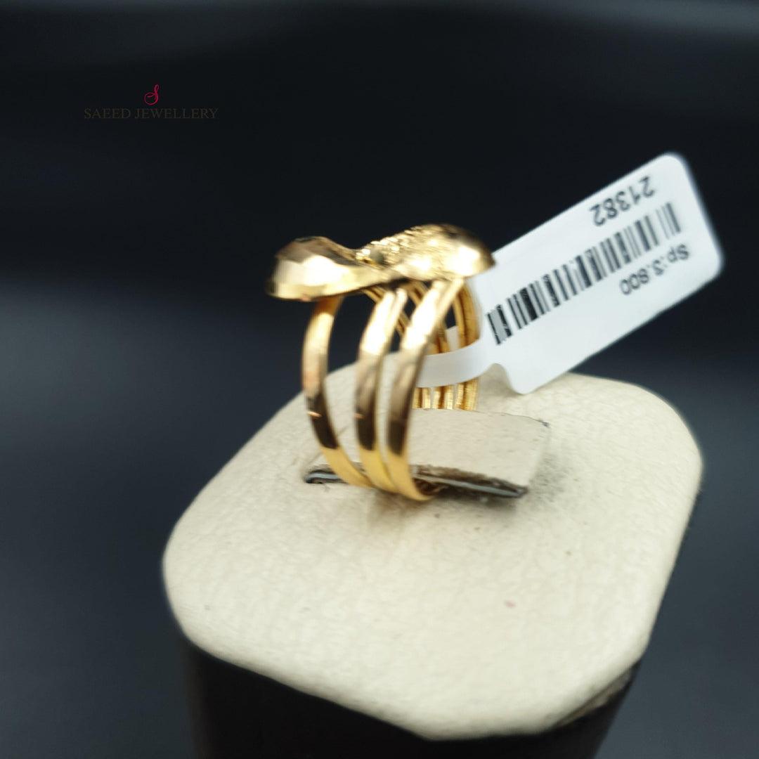 21K Gold Classic Ring by Saeed Jewelry - Image 9