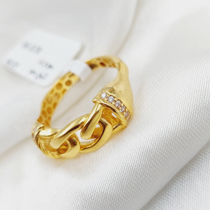 21K Gold Classic Ring by Saeed Jewelry - Image 5