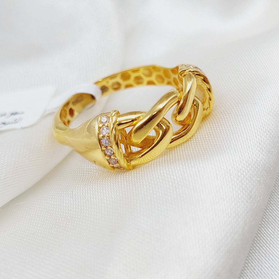 21K Gold Classic Ring by Saeed Jewelry - Image 1