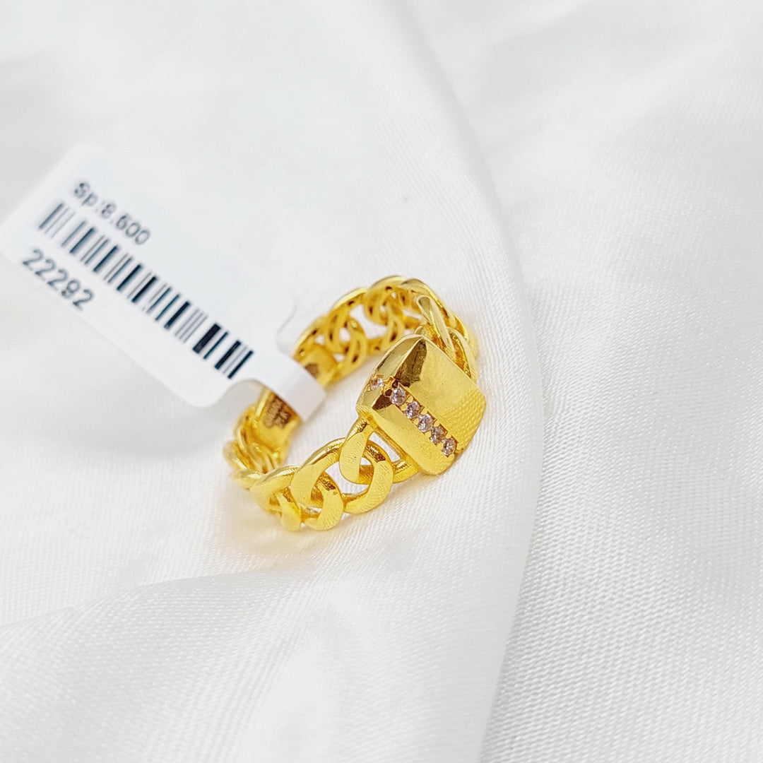 21K Gold Classic Ring by Saeed Jewelry - Image 6