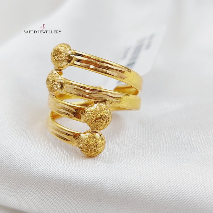 21K Gold Classic Ring by Saeed Jewelry - Image 3