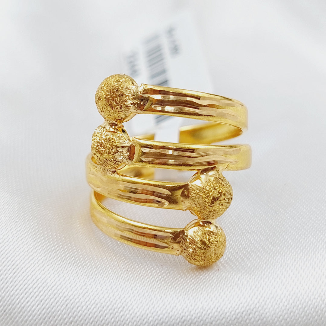 21K Gold Classic Ring by Saeed Jewelry - Image 4