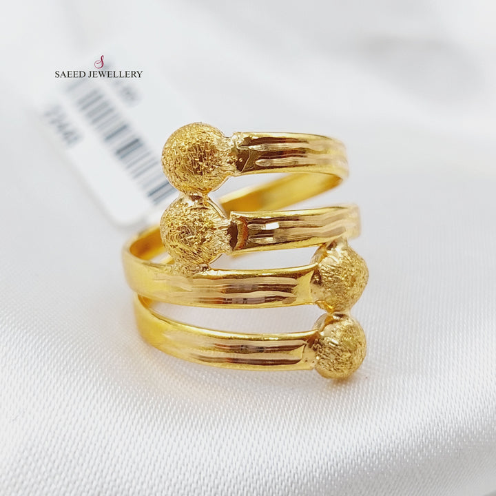 21K Gold Classic Ring by Saeed Jewelry - Image 1