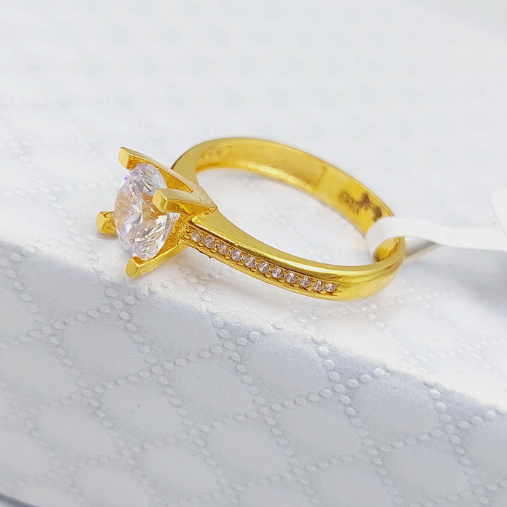 21K Gold Classic Ring by Saeed Jewelry - Image 1