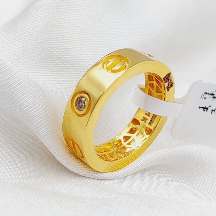 21K Gold Classic Ring by Saeed Jewelry - Image 3