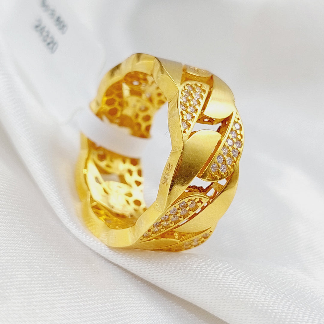 21K Gold Classic Ring by Saeed Jewelry - Image 5