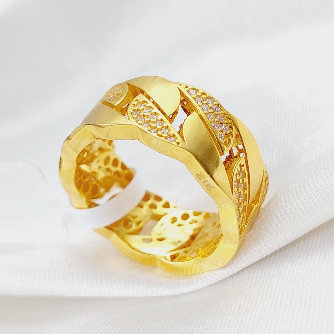 21K Gold Classic Ring by Saeed Jewelry - Image 1