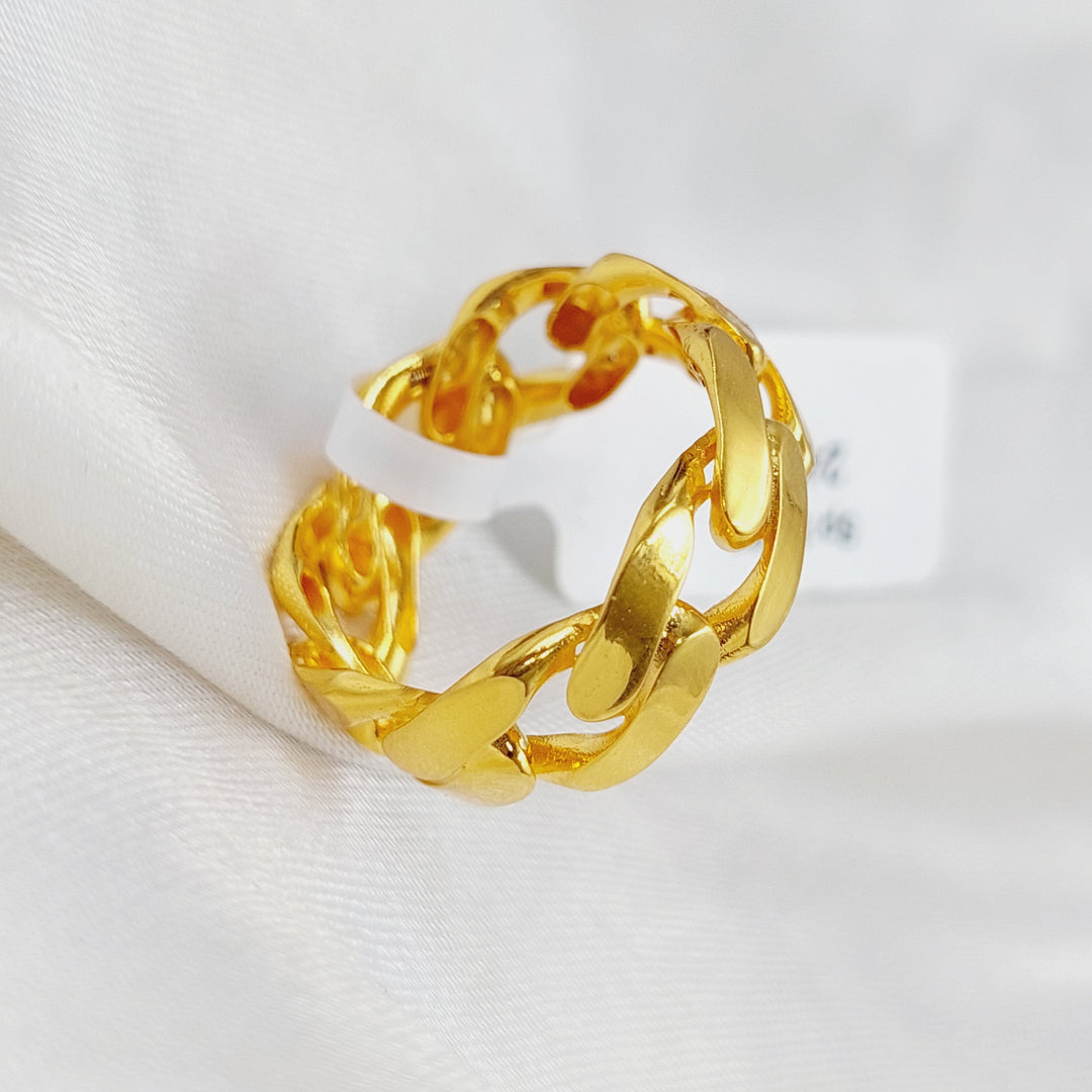 21K Gold Classic Ring by Saeed Jewelry - Image 5