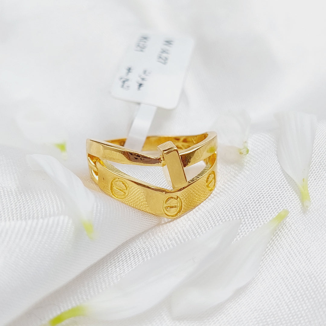 21K Gold Classic Ring by Saeed Jewelry - Image 1