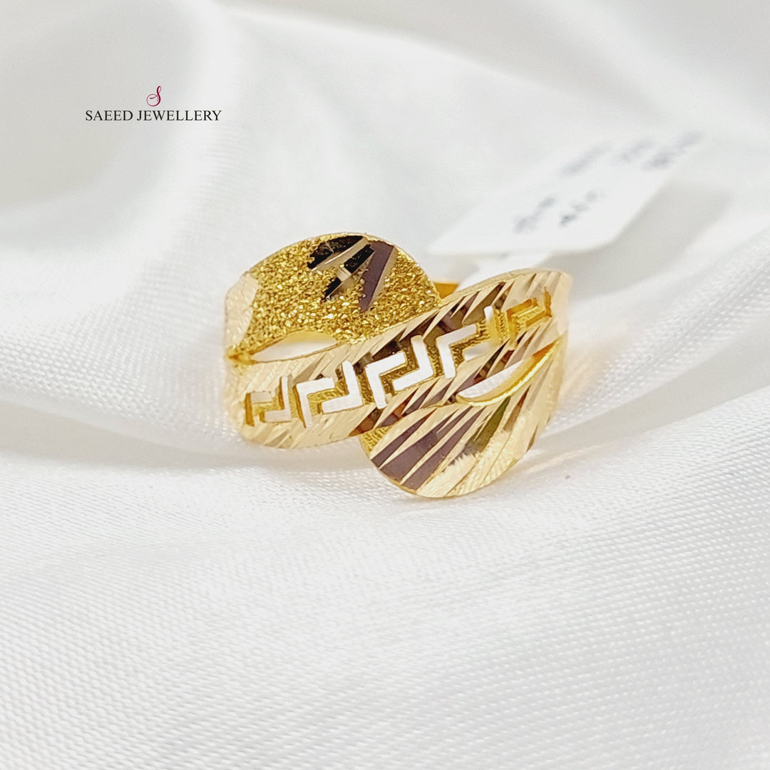 21K Gold Classic Ring by Saeed Jewelry - Image 3