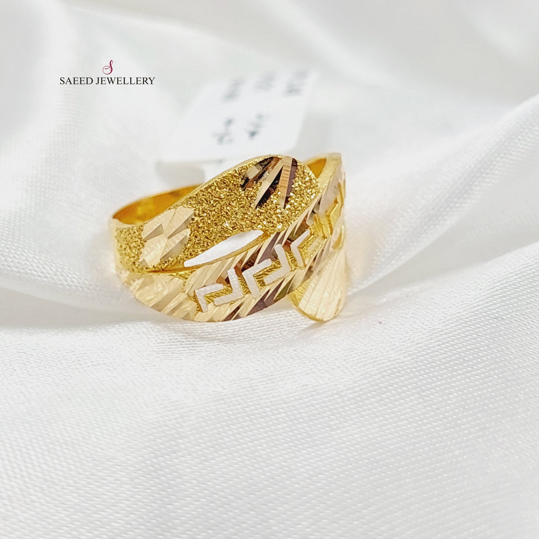 21K Gold Classic Ring by Saeed Jewelry - Image 1