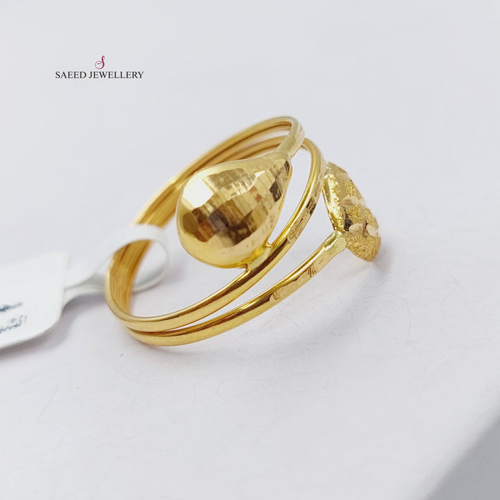 21K Gold Classic Ring by Saeed Jewelry - Image 2