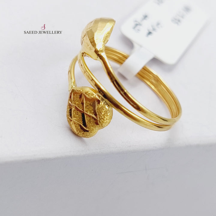 21K Gold Classic Ring by Saeed Jewelry - Image 3