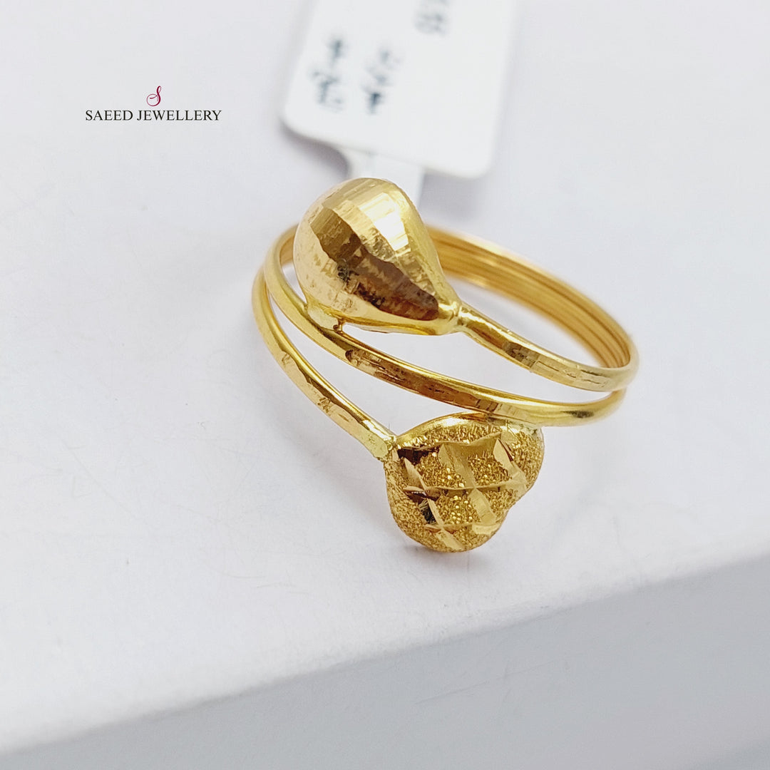 21K Gold Classic Ring by Saeed Jewelry - Image 1