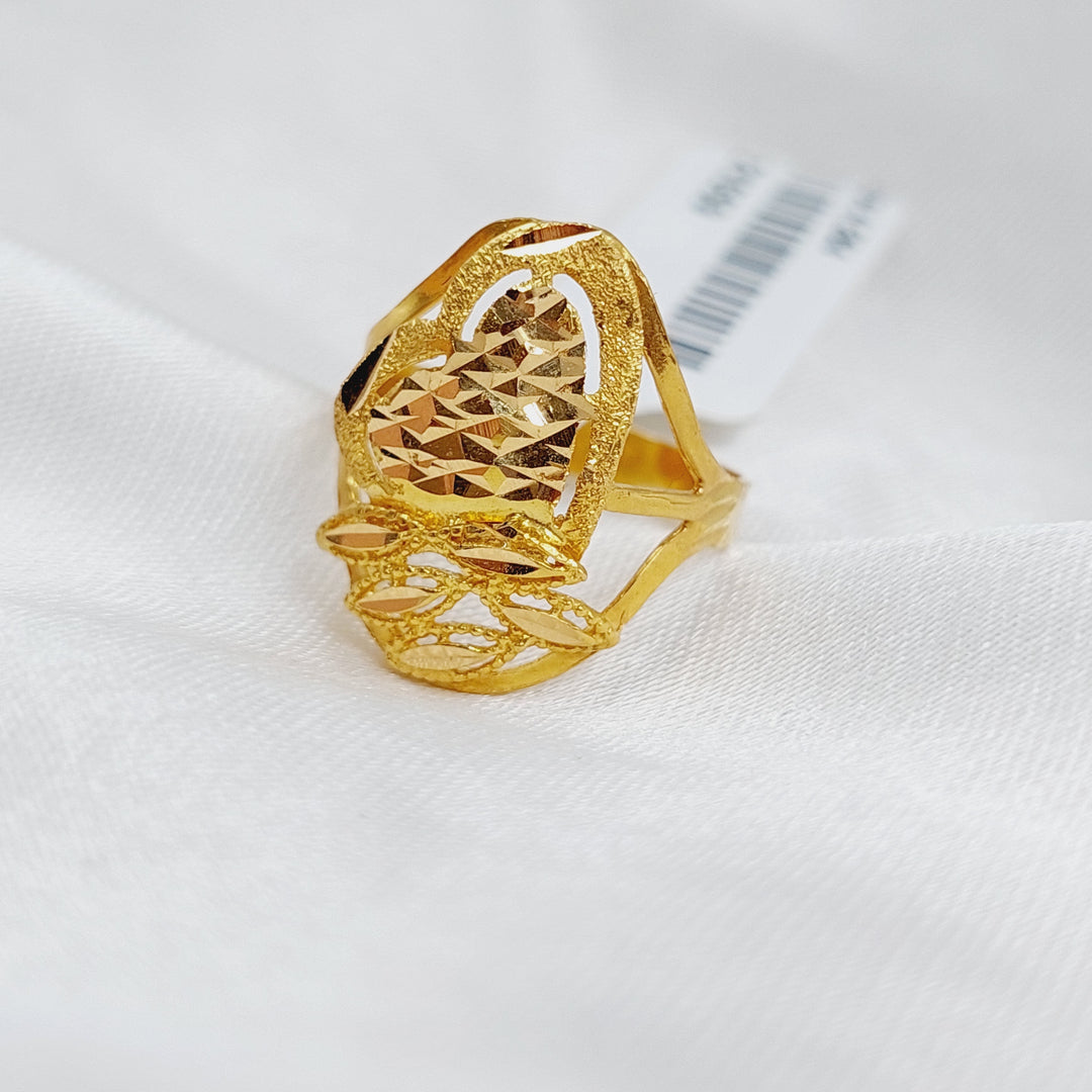 21K Gold Classic Ring by Saeed Jewelry - Image 3