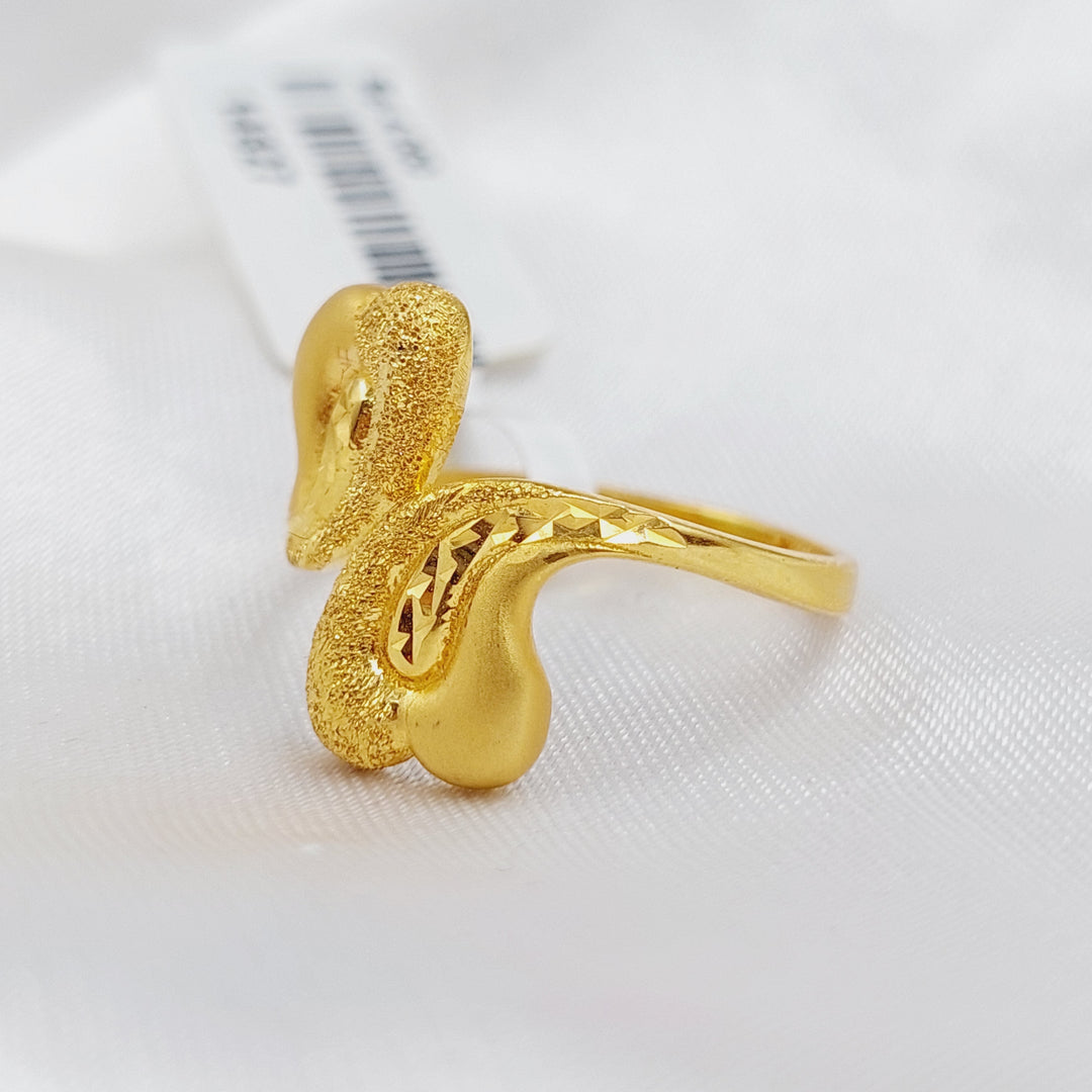 21K Gold Classic Ring by Saeed Jewelry - Image 3