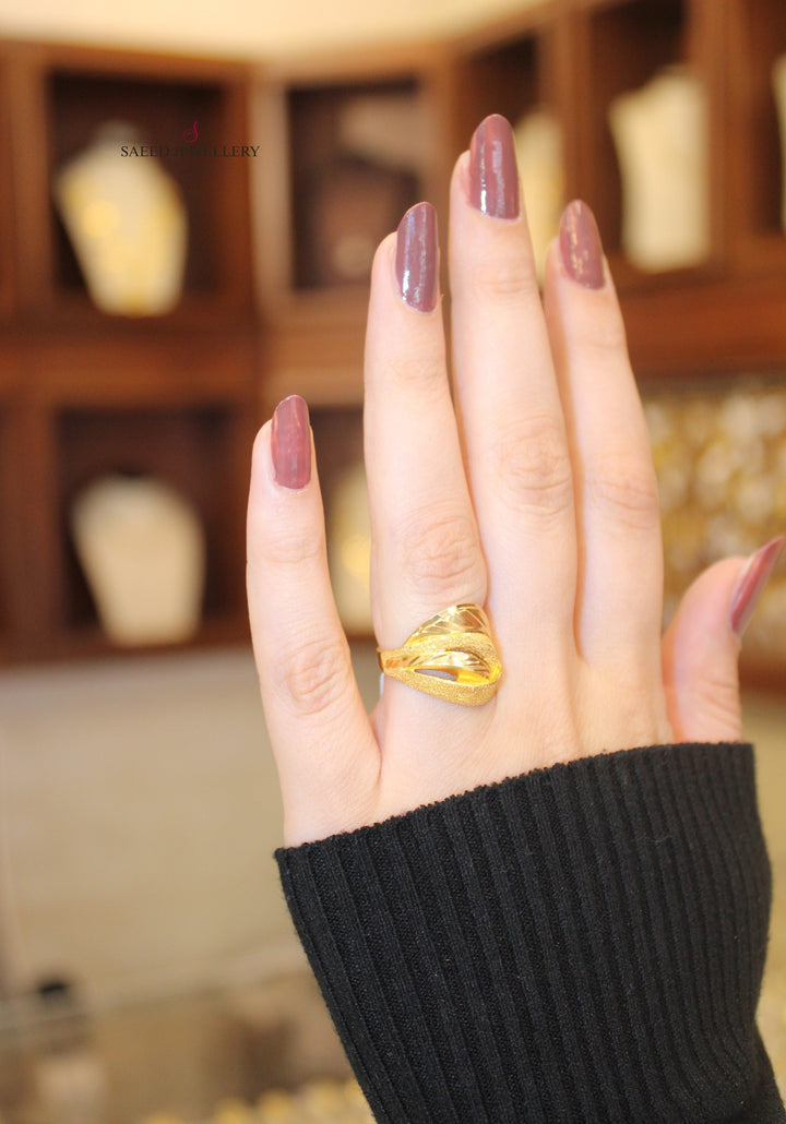 21K Gold Classic Ring by Saeed Jewelry - Image 2