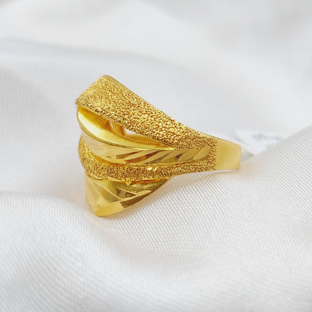 21K Gold Classic Ring by Saeed Jewelry - Image 4
