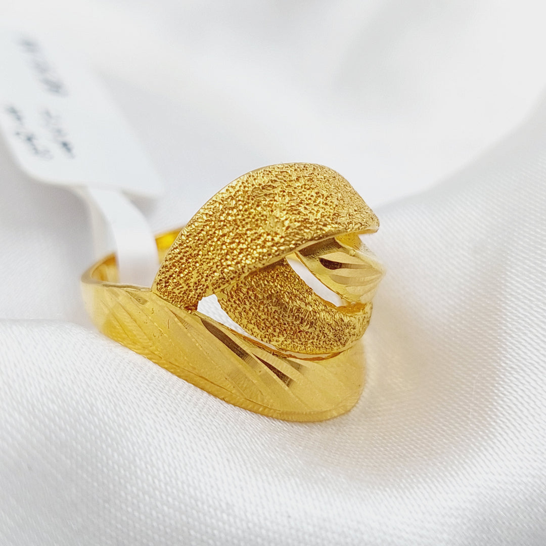 21K Gold Classic Ring by Saeed Jewelry - Image 1