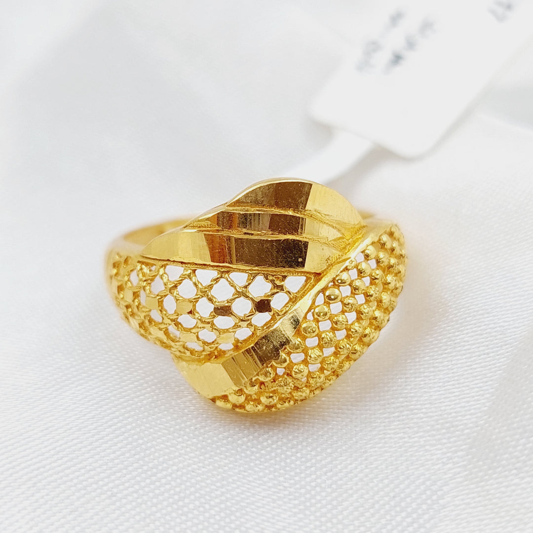 21K Gold Classic Ring by Saeed Jewelry - Image 4