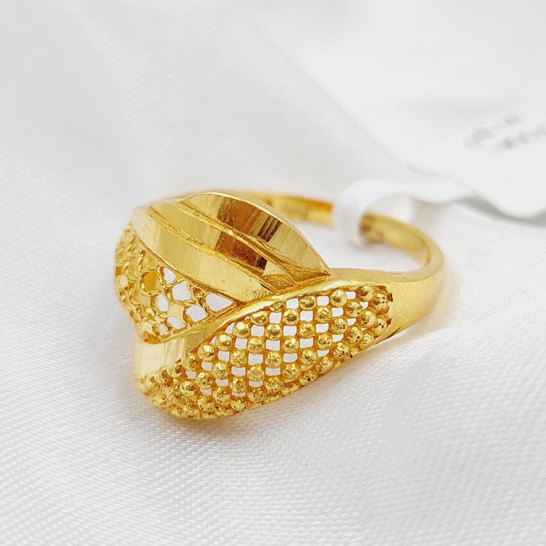 21K Gold Classic Ring by Saeed Jewelry - Image 1