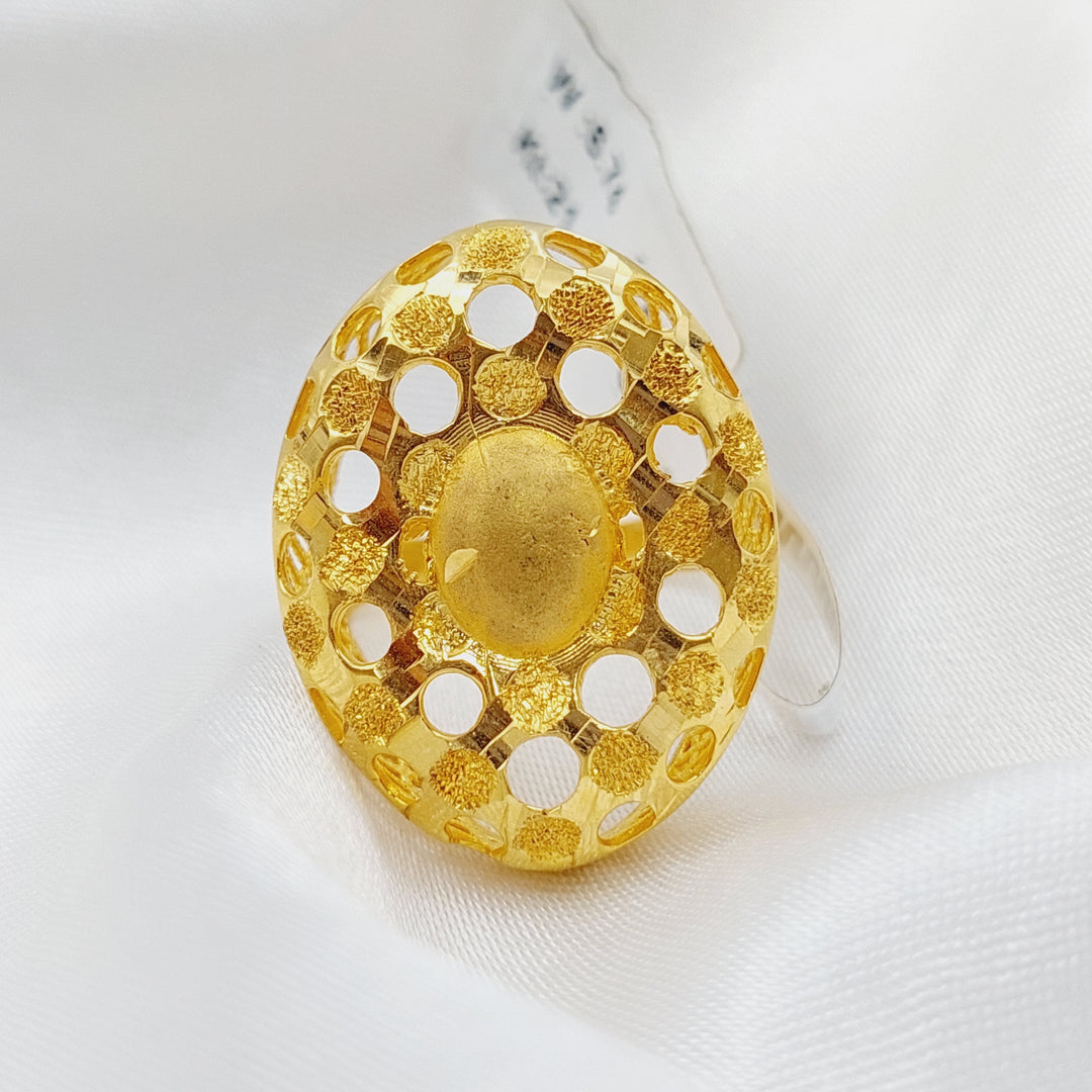 21K Gold Classic Ring by Saeed Jewelry - Image 3