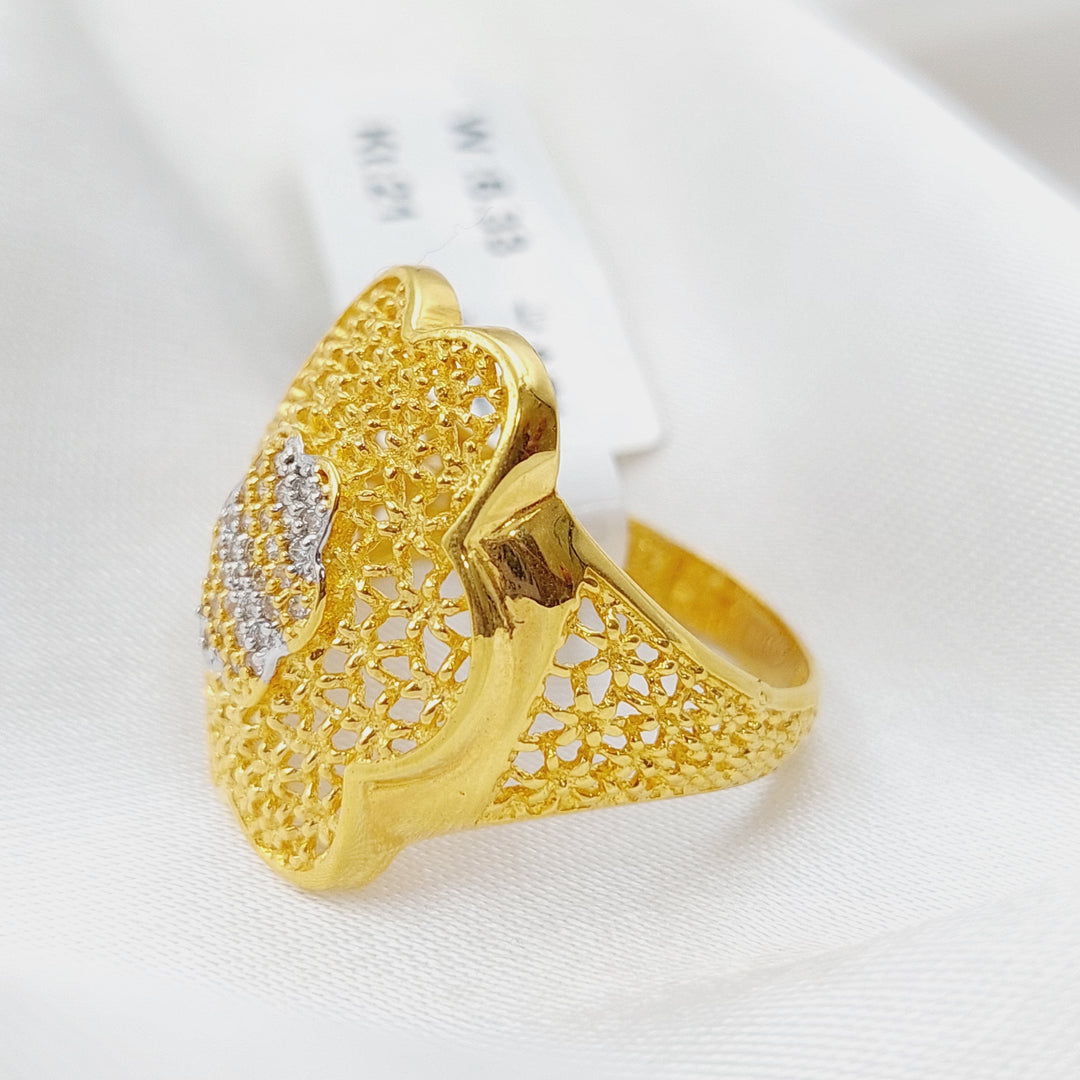 21K Gold Classic Ring by Saeed Jewelry - Image 4