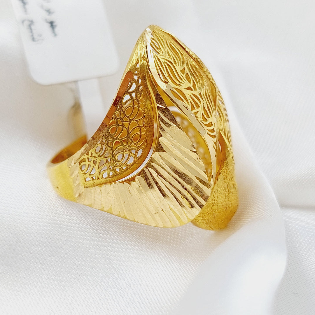 21K Gold Classic Ring by Saeed Jewelry - Image 4