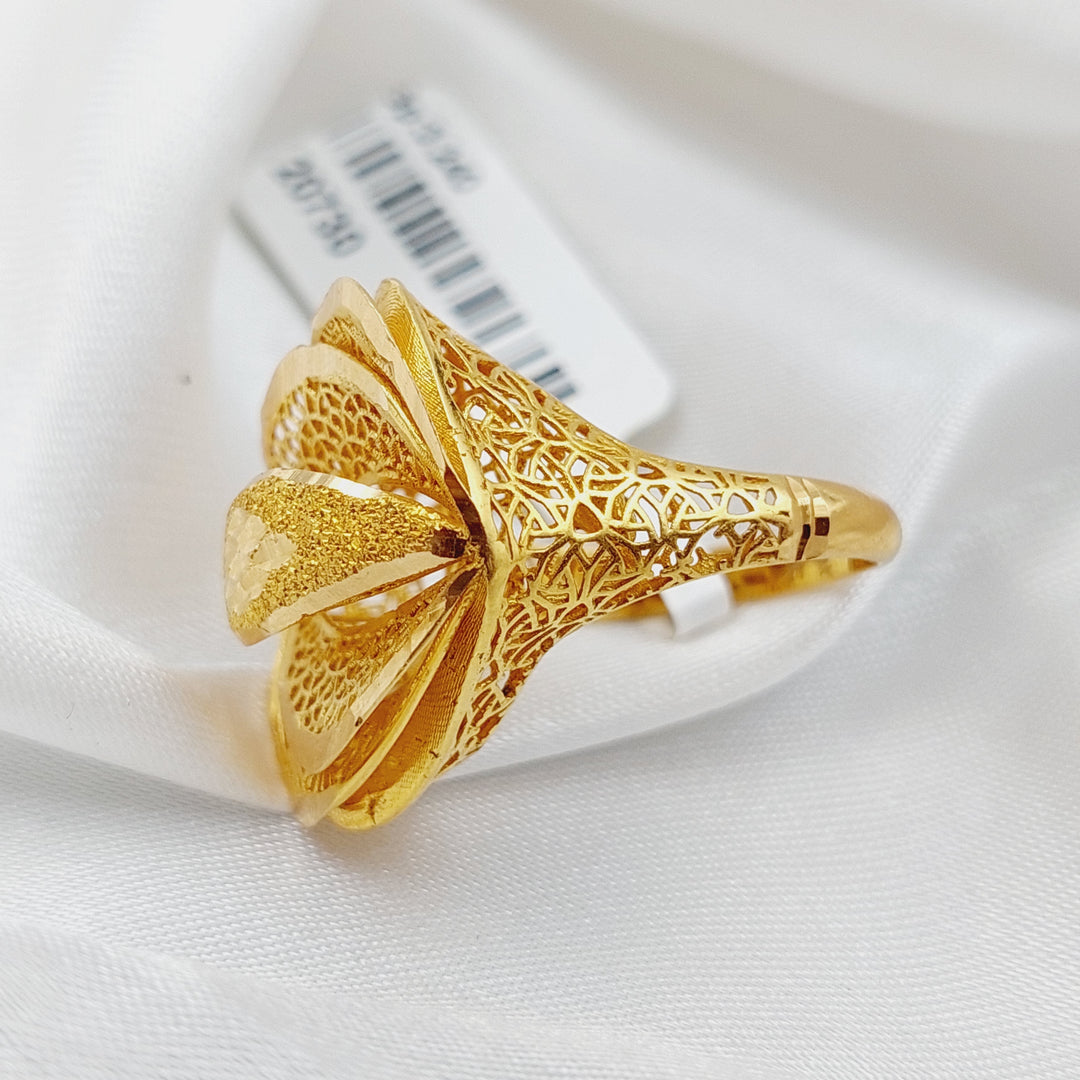 21K Gold Classic Ring by Saeed Jewelry - Image 5