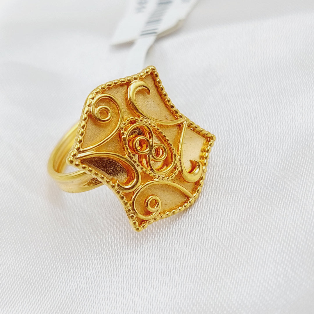 21K Gold Classic Ring by Saeed Jewelry - Image 3