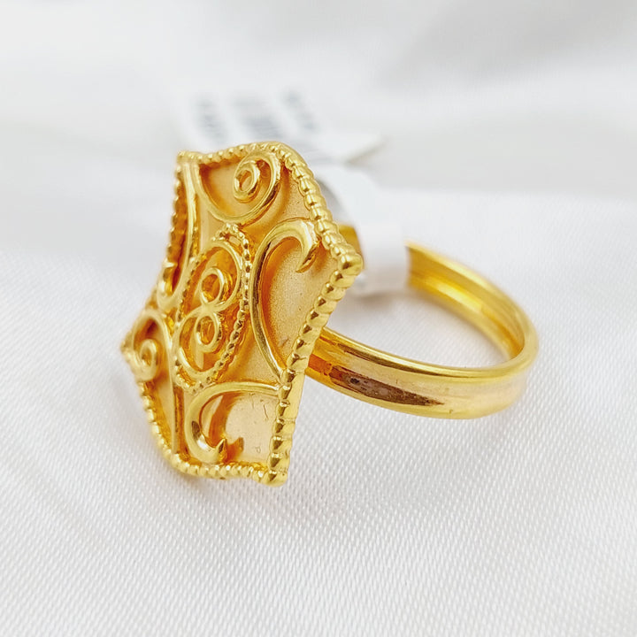 21K Gold Classic Ring by Saeed Jewelry - Image 4