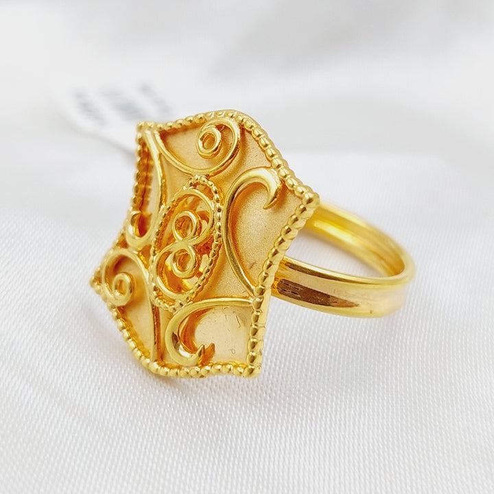 21K Gold Classic Ring by Saeed Jewelry - Image 5