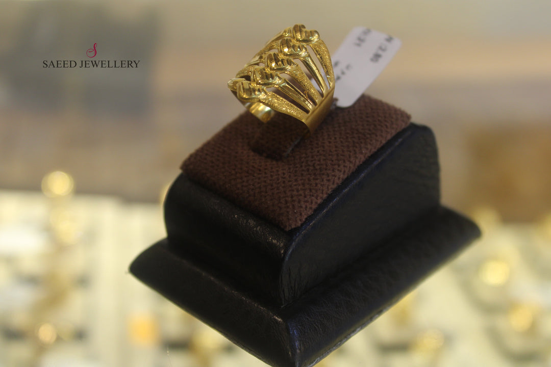 21K Gold Classic Ring by Saeed Jewelry - Image 5