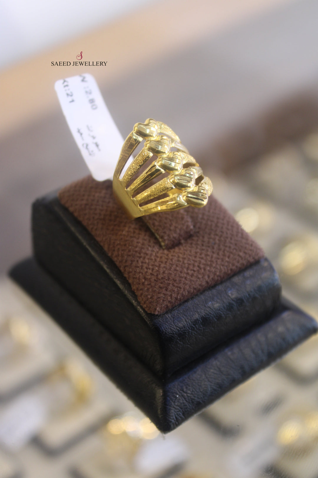 21K Gold Classic Ring by Saeed Jewelry - Image 3