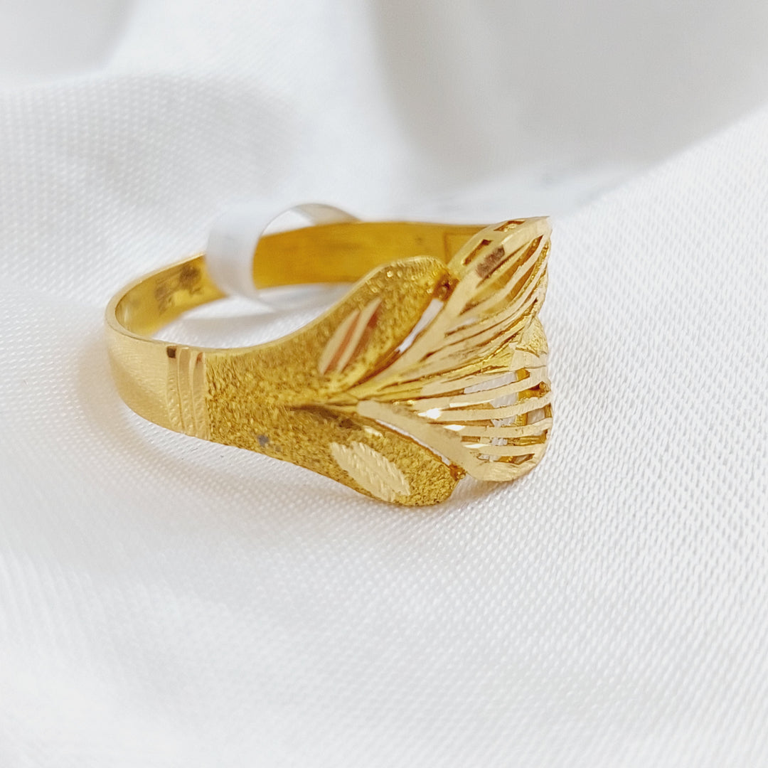 21K Gold Classic Ring by Saeed Jewelry - Image 2