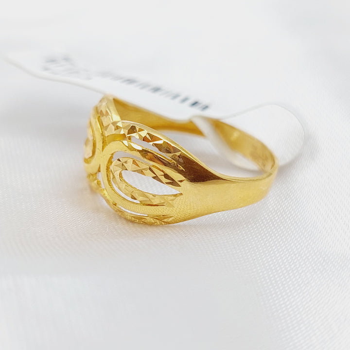 21K Gold Classic Ring by Saeed Jewelry - Image 3